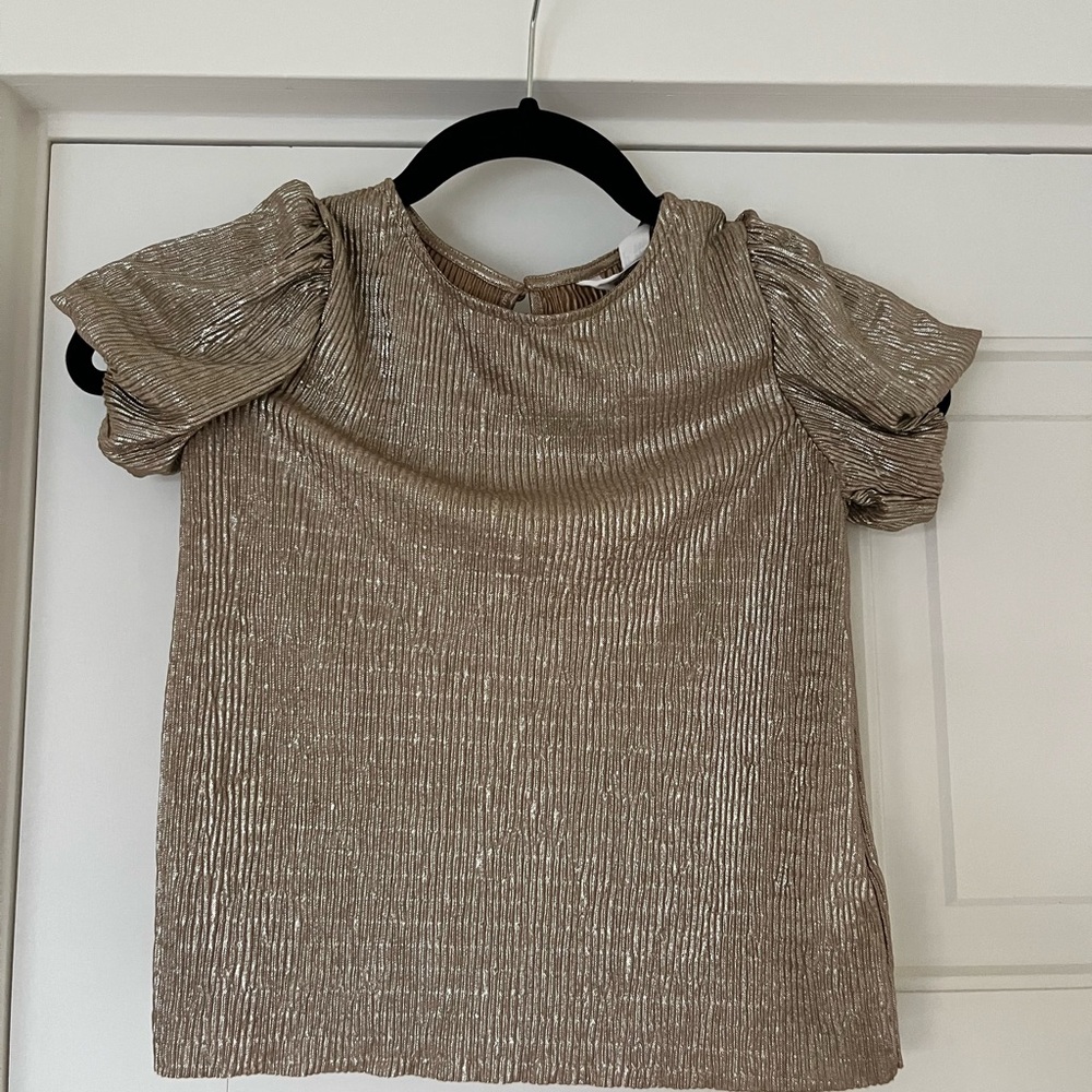 Metallic Girls Top